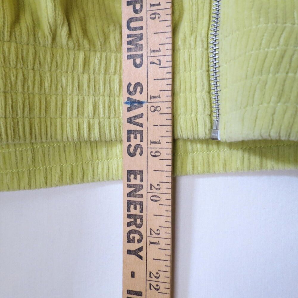 Aerie Womens Lime Green Cropped Jacket Preppy Summer Party Layering Size XL - Picture 4 of 9